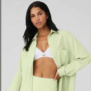 Dreamscape button down long sleeve Alo yoga